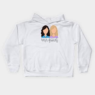 Brunette and Blonde - Best Friends Kids Hoodie